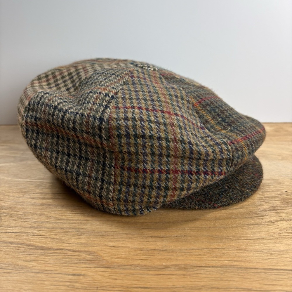 Vintage 80s/90s Christys' London Wool Tweed Flat Cap | Made in England - Size 7